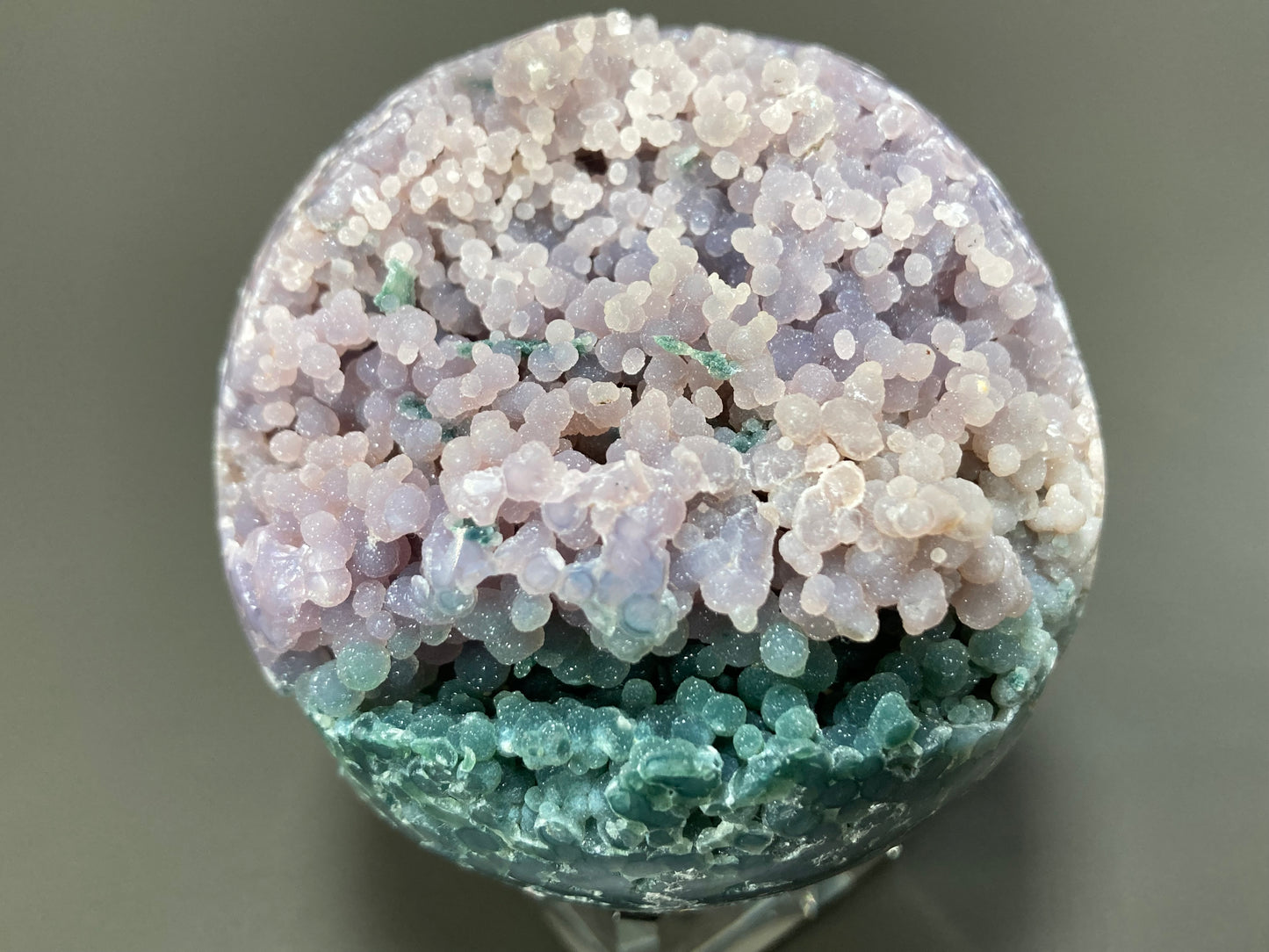 Grape Agate Chalcedony Sphere Carving, 66mm