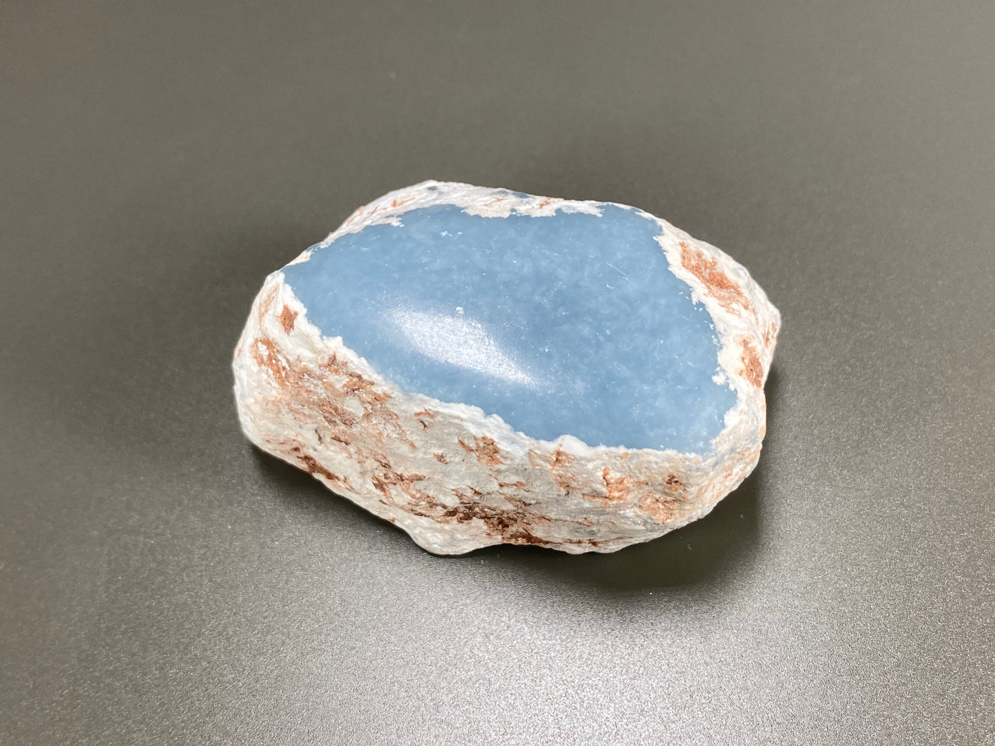 Angelite Specimen, One Side Polished