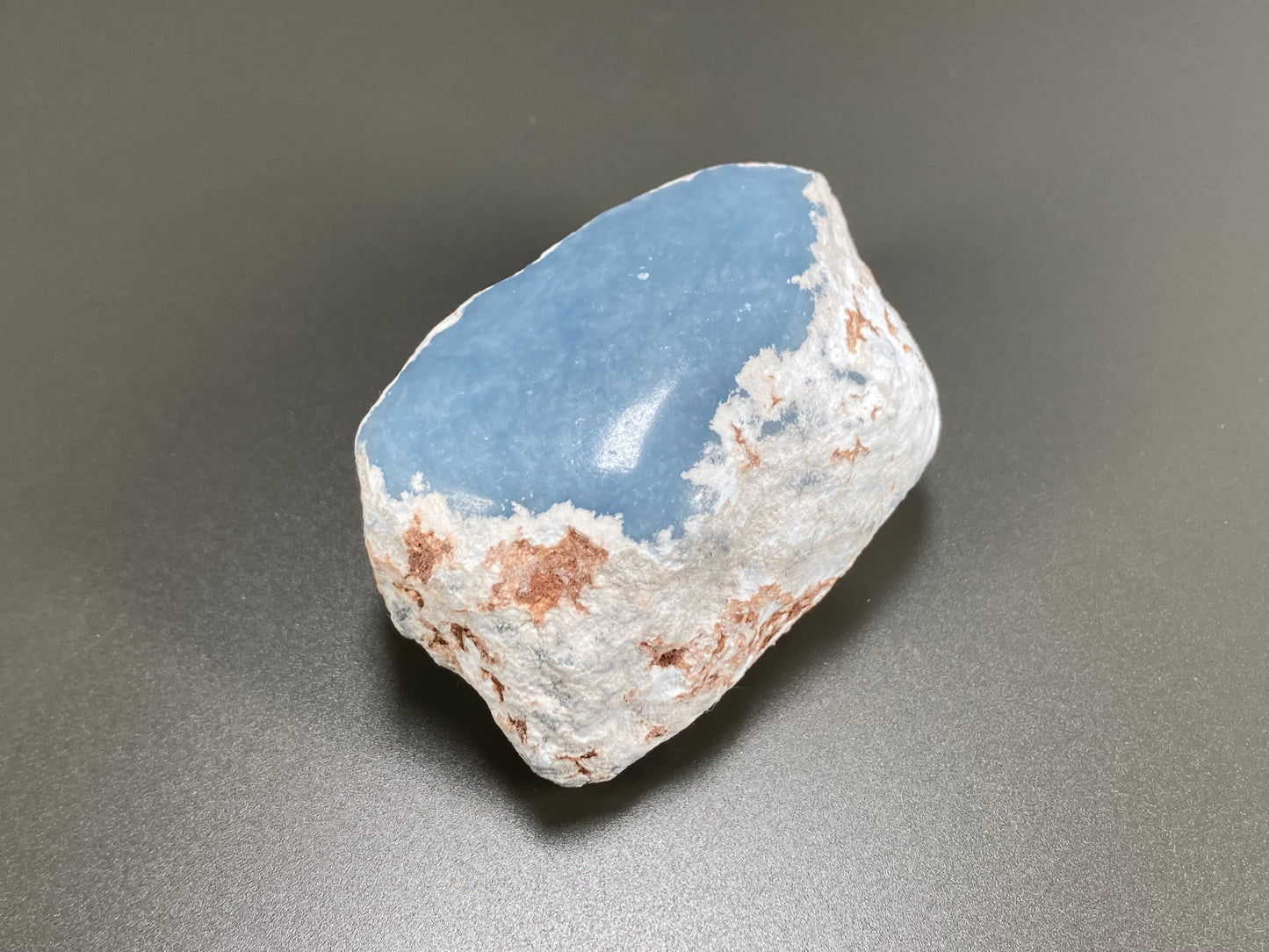 Angelite Specimen, One Side Polished