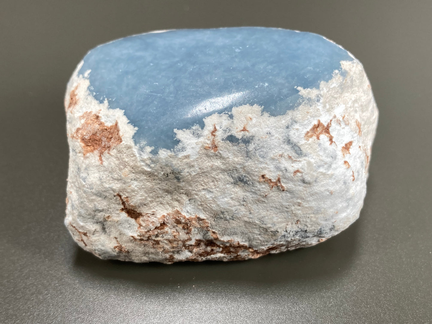 Angelite Specimen, One Side Polished