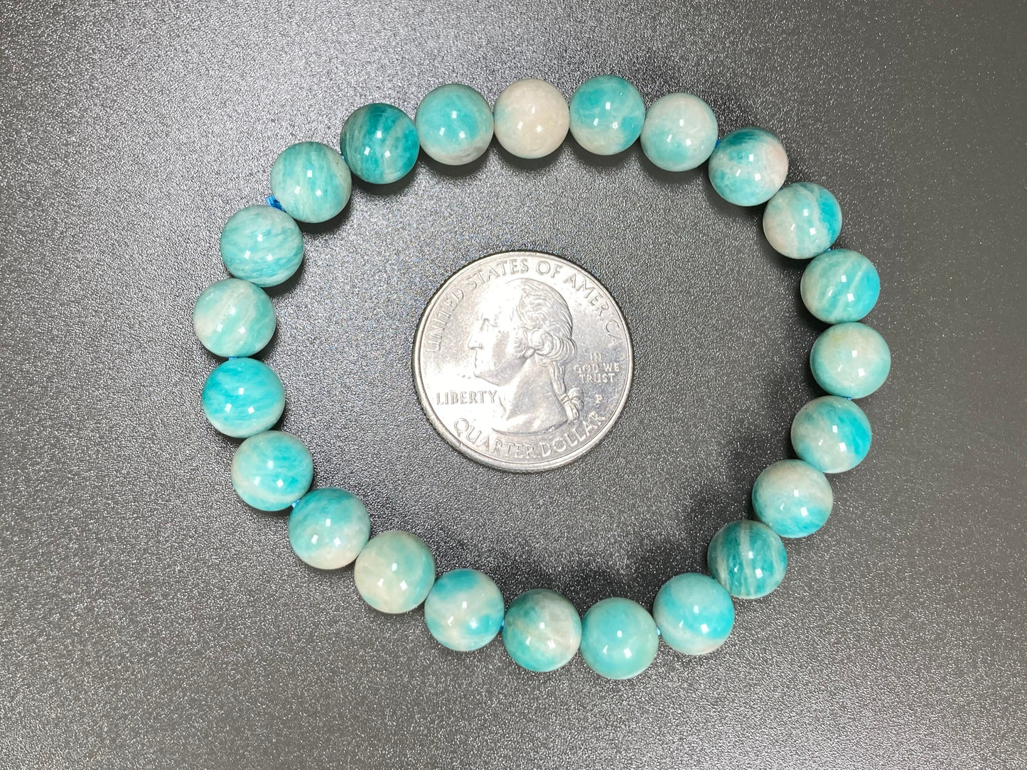 Amazonite Stretch Bracelet, 8mm