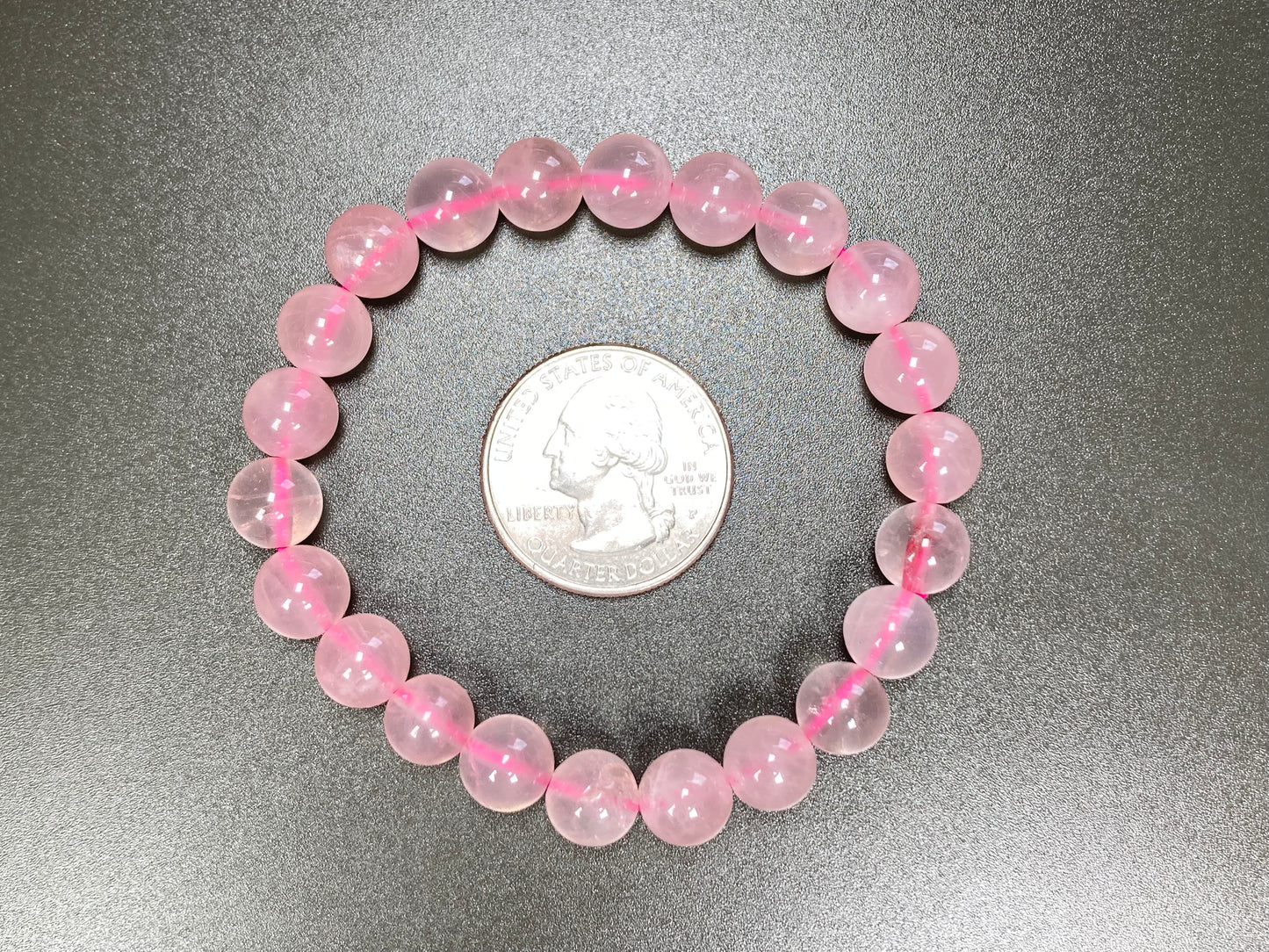 Rose Quartz Stretch Bracelet, 8mm