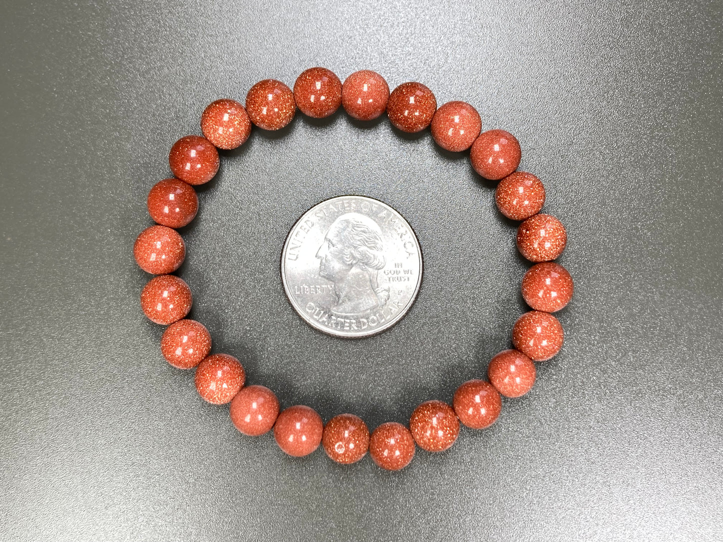 Goldstone Stretch Bracelet, 8mm