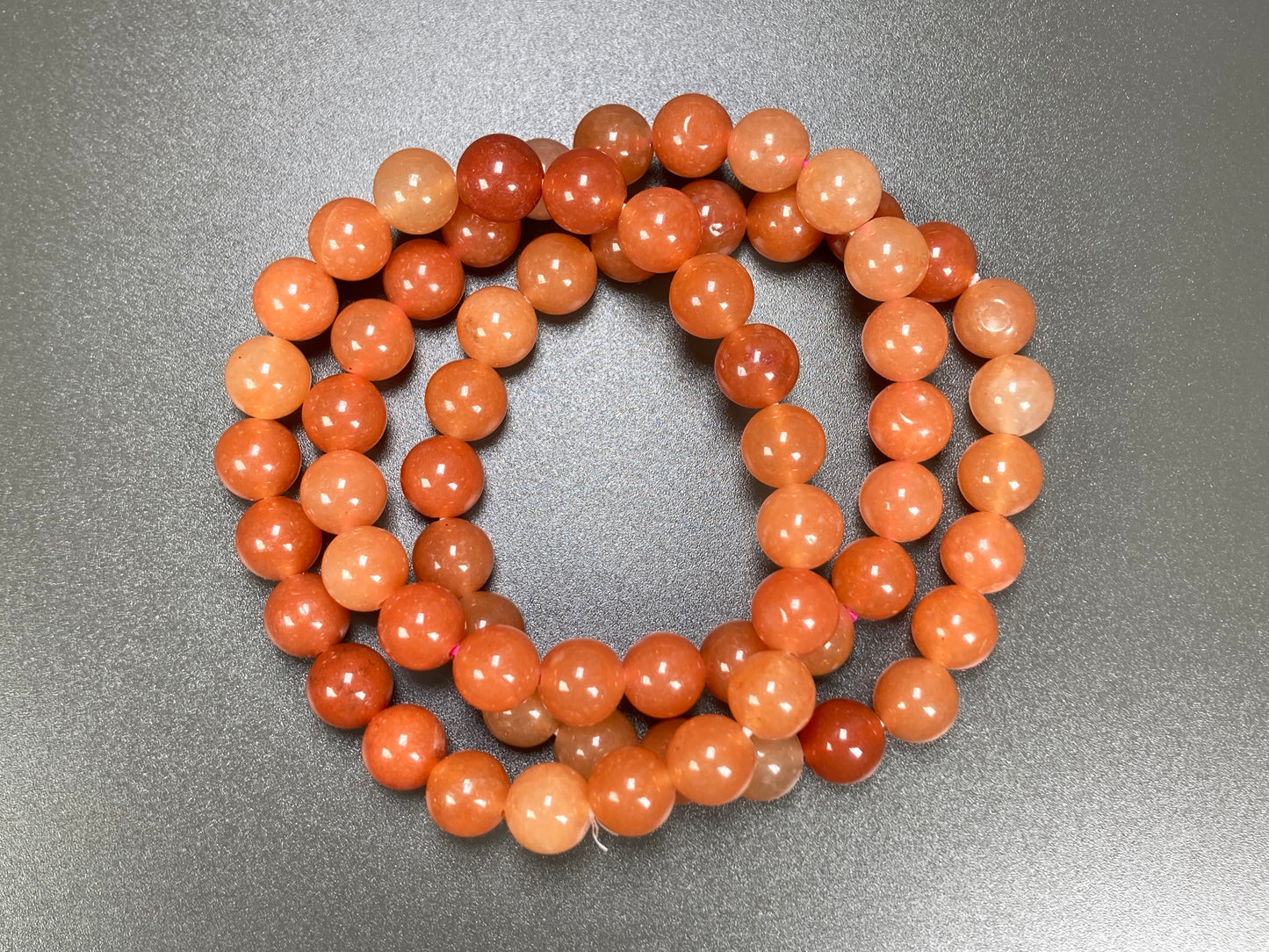 Peach Aventurine Stretch Bracelet, 8mm