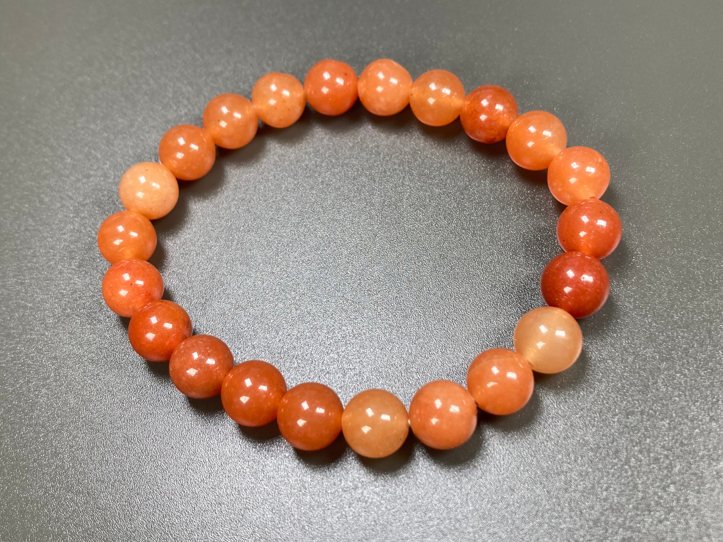 Peach Aventurine Stretch Bracelet, 8mm