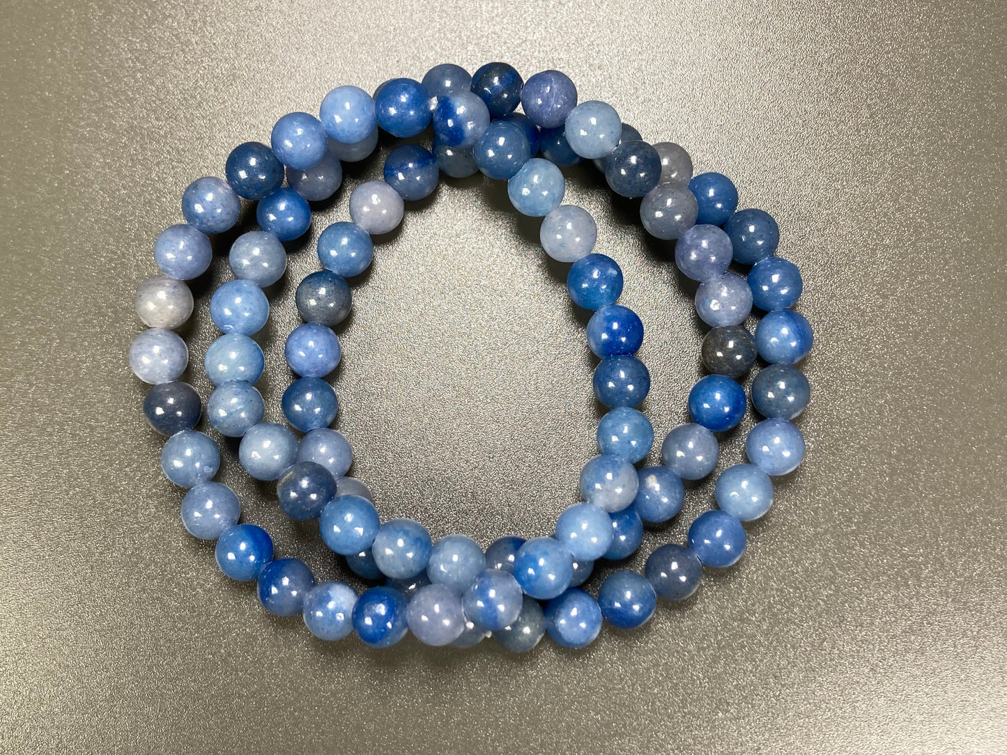 Blue Aventurine Stretch Bracelet, 6mm