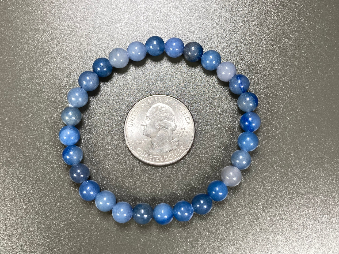 Blue Aventurine Stretch Bracelet, 6mm