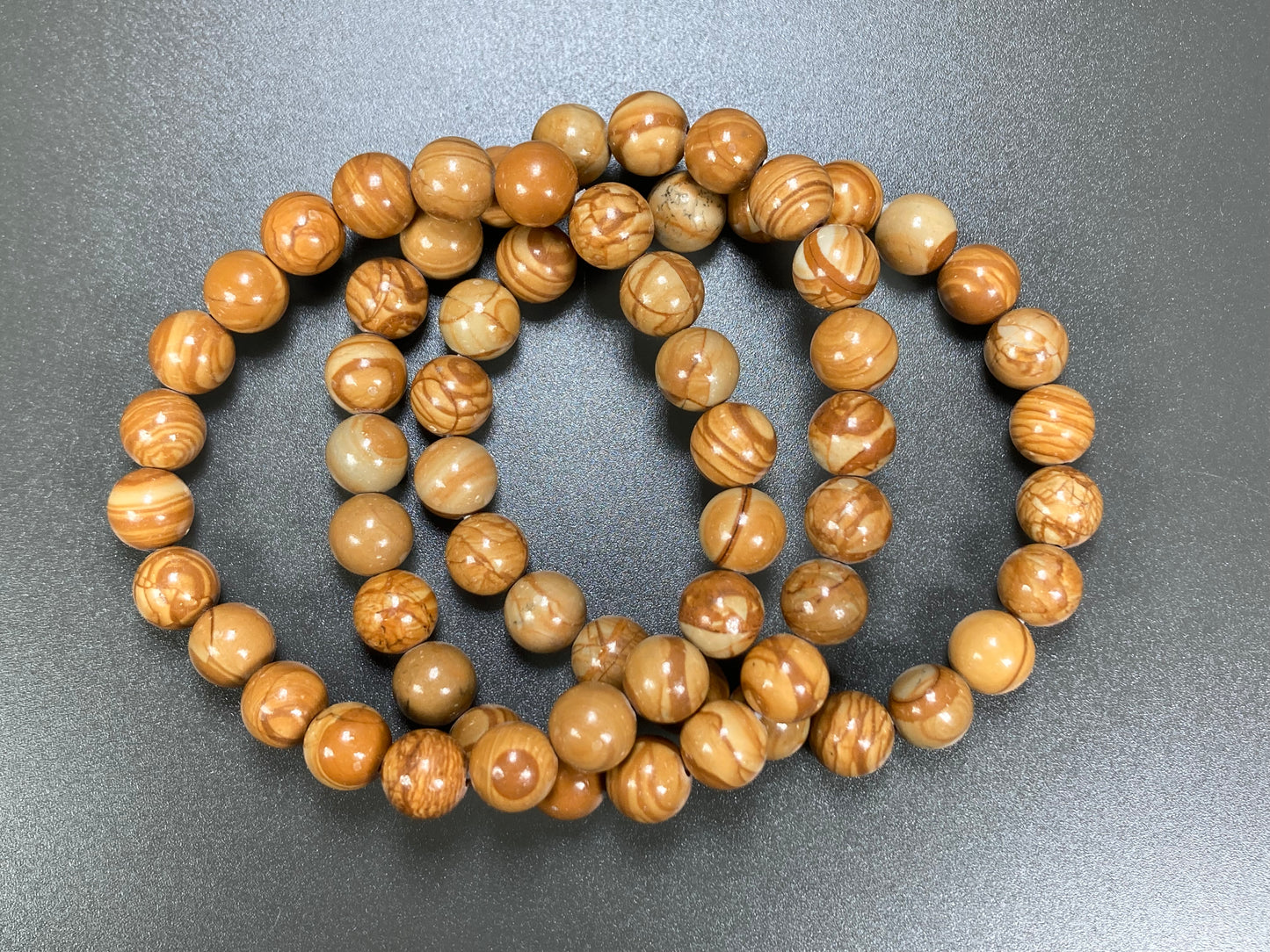 Picture Jasper Stretch Bracelet, 8mm