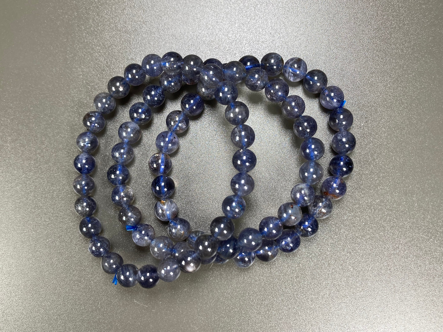 Iolite Stretch Bracelet, 7mm