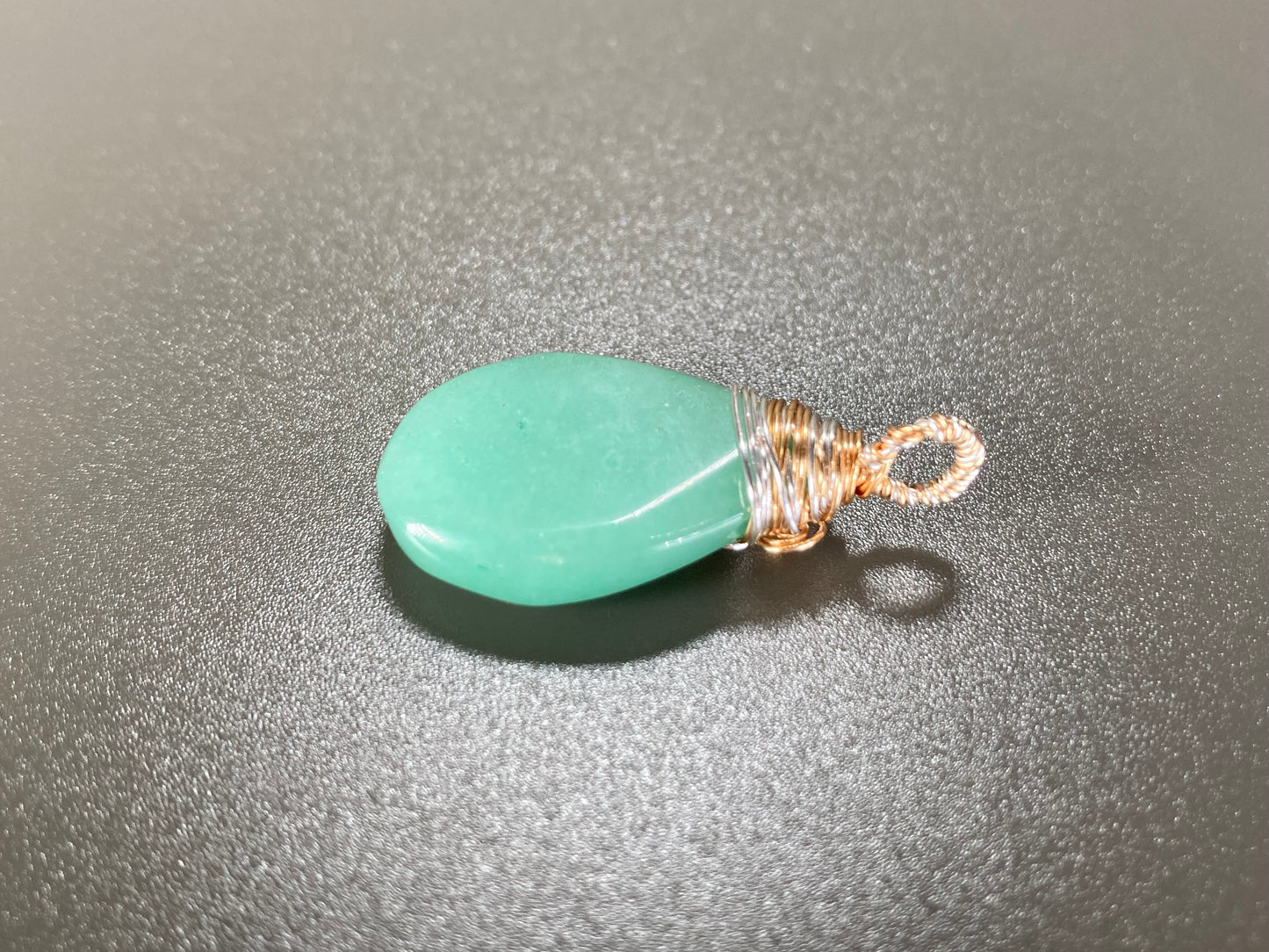 Green Aventurine Wire-Wrapped Pendant