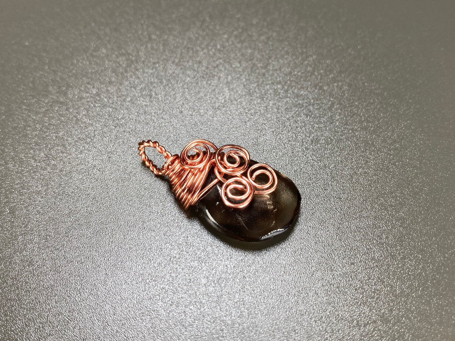 Smoky Quartz Wire-Wrapped Pendant