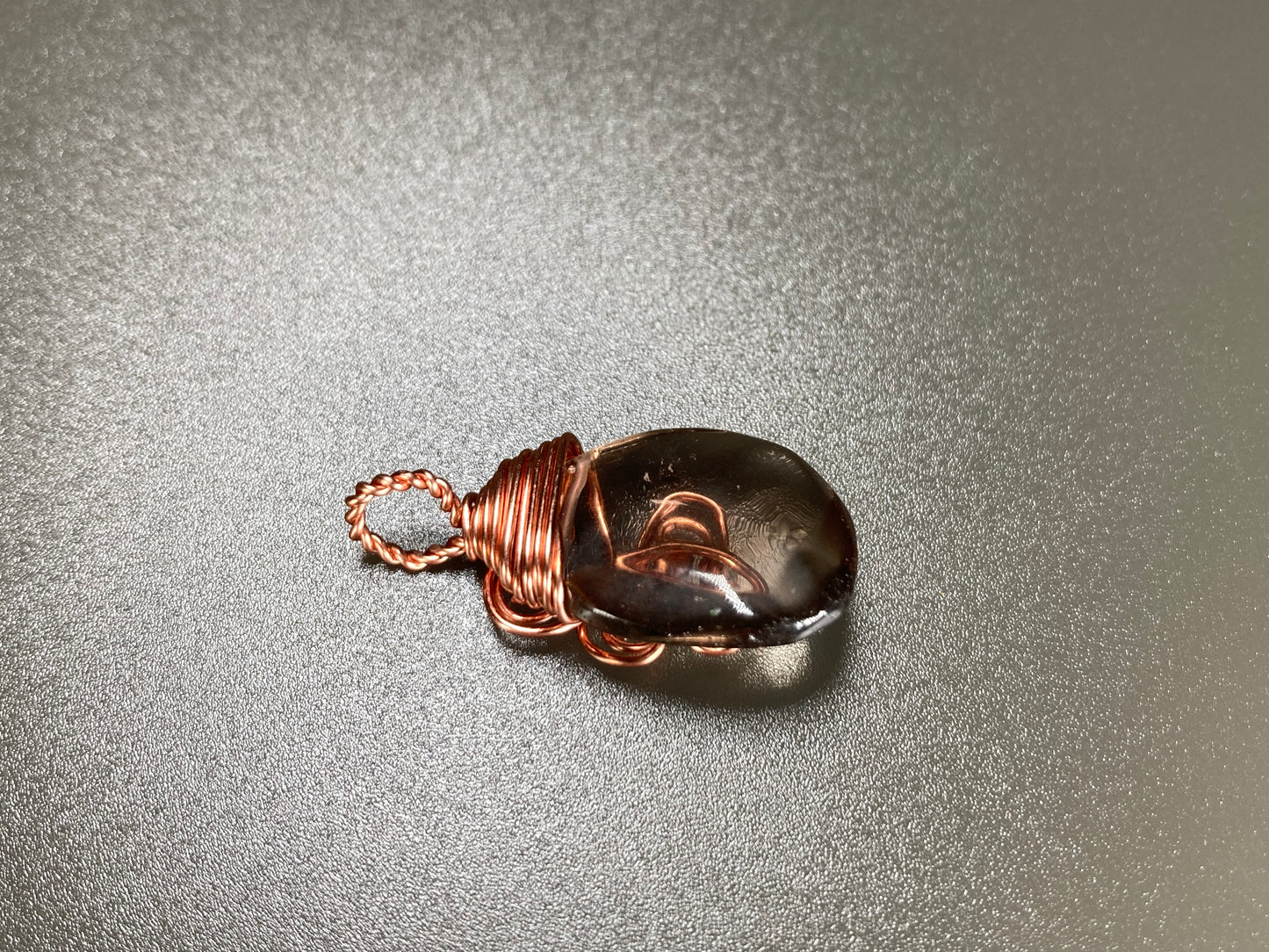 Smoky Quartz Wire-Wrapped Pendant