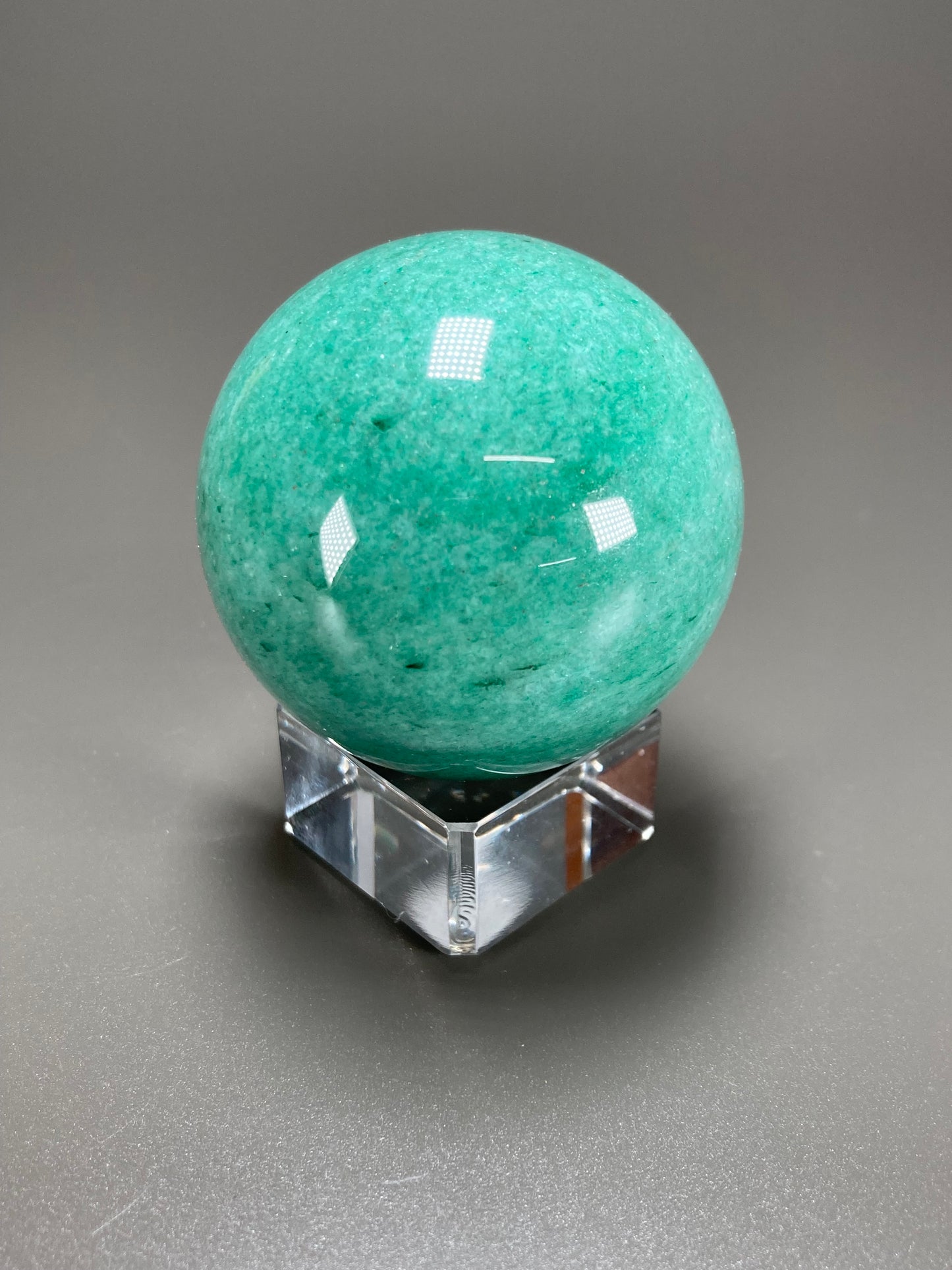 Green Aventurine Sphere Carving, 50mm